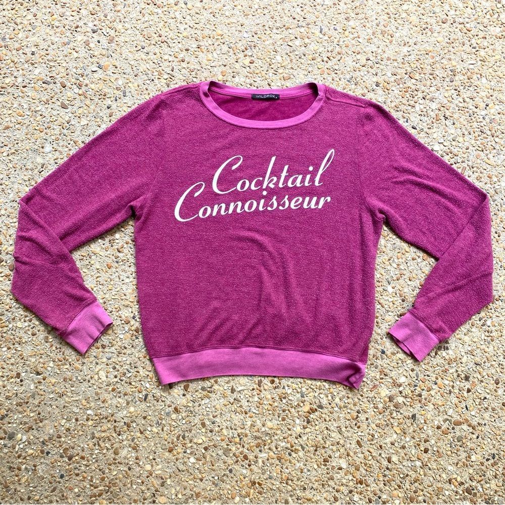 Wildfox Cocktail Connoisseur Sweatshirt Size M